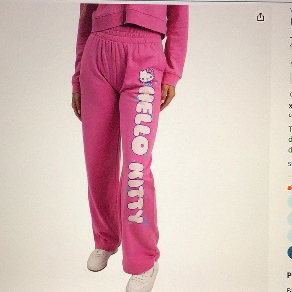ππ»ON SALE NWT Hello Kitty Hoodie & Jogger Set in Pink - Picture 5 of 16